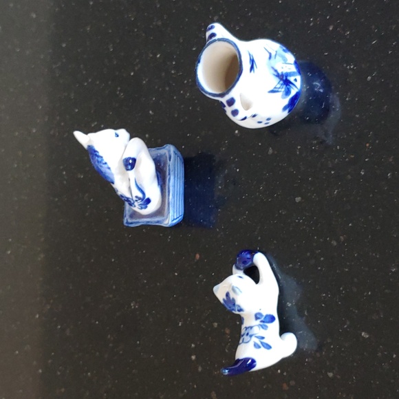 Set of 3 Delft-style figurines - Picture 1 of 7